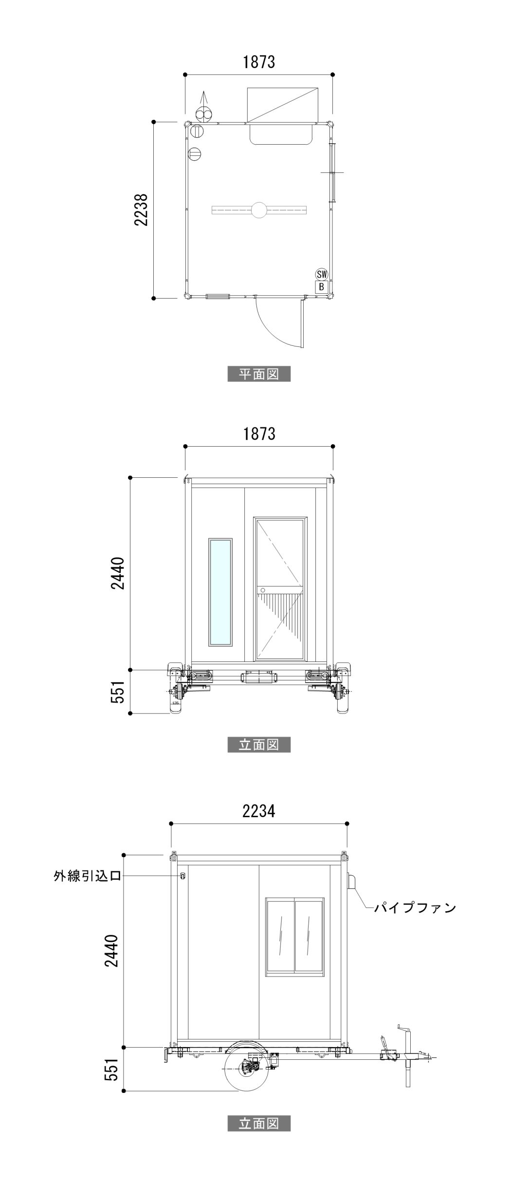 製品コード：1007-P0-CARの図面1