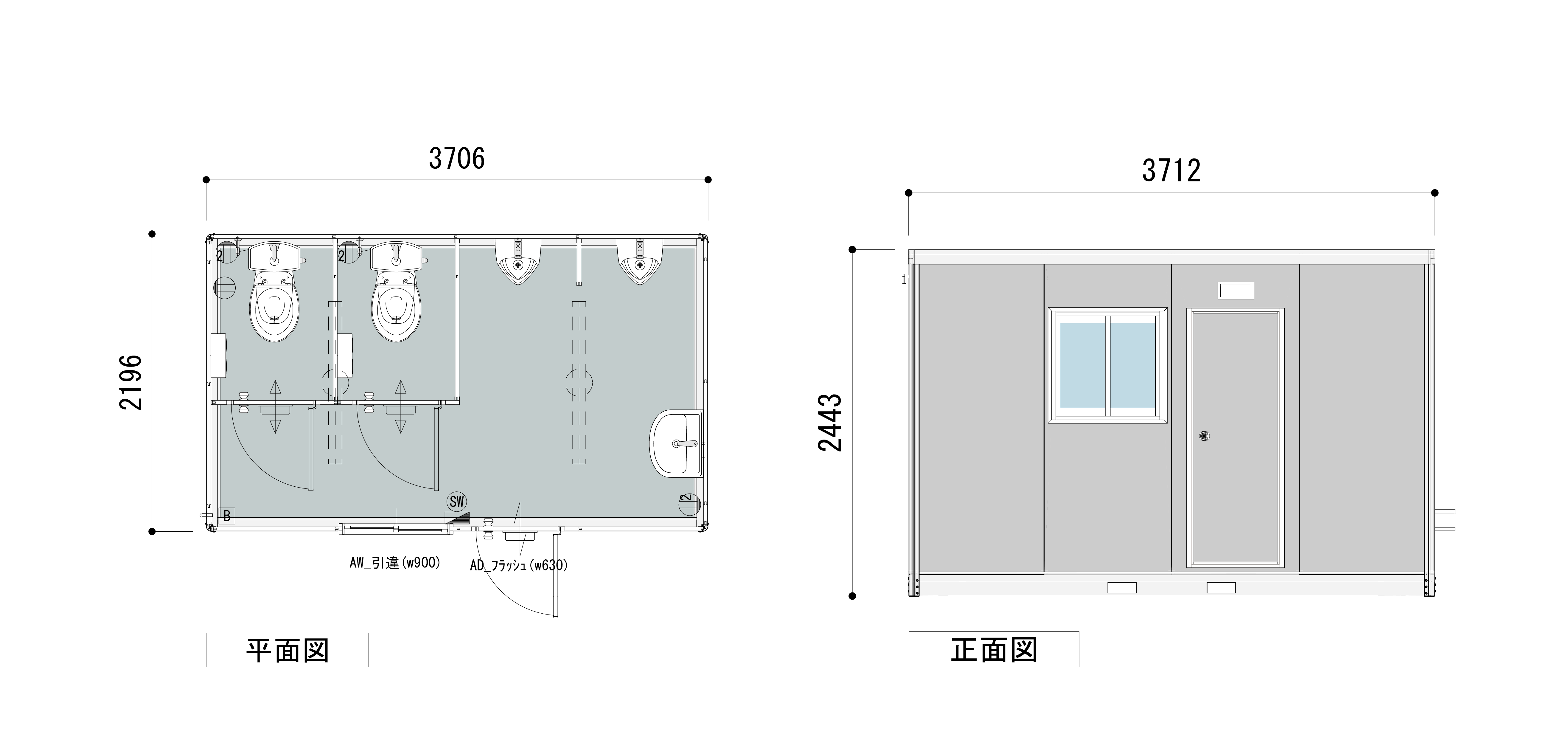 製品コード：1022-S1-Tの図面1