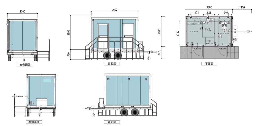 製品コード：1023-BE36-CARの図面1