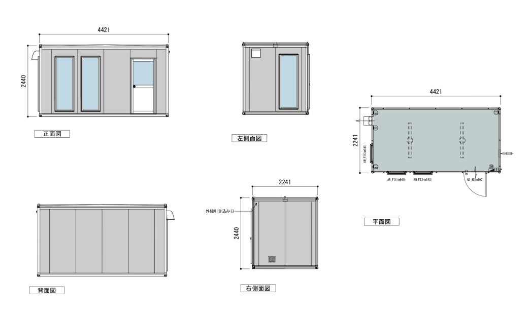 製品コード：1021-P45の図面1